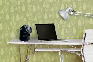 Black Vornado Flippi V8 Oscillating Air Circulator Personal Desk Fan