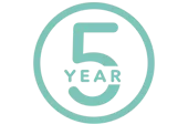 Vornadobaby Guarantee Icon Teal Vornadobaby Guarantee Icon that says 5 Year