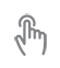 click icon with a hand touching a button