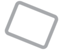 safety tipover protection Tip over Safety icon of a rectangle with the V inside at a slant, indicating the heater will shut off if tipped