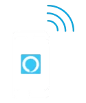 Alexa App Badge Phone icon with Alexa App on screen