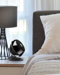 160B Air Circulator in a nightstand next to the front of a bed
