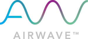 airwave logo Airwave Logo. The logo has a Blue-green-purple gradient wavy line above the word Airwave