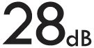 28db level Black 28db level icon