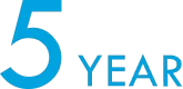 Blue text icon that says 5 Year