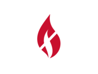 Flame Retardent Icon Red and White V-0 Flame Retardent Icon