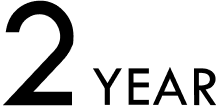 2 Year Warranty 2 Year Warranty black text icon