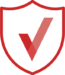Red Advanced Safety Icon Red Advanced Safety Icon with a checkmark inside a shield