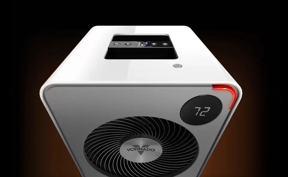 VMHi500 5 Year Warranty Front and top view of VMHi500 heater