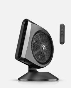 Vornado STRATA 8T Hero of side profile with front view of remote inlcuded