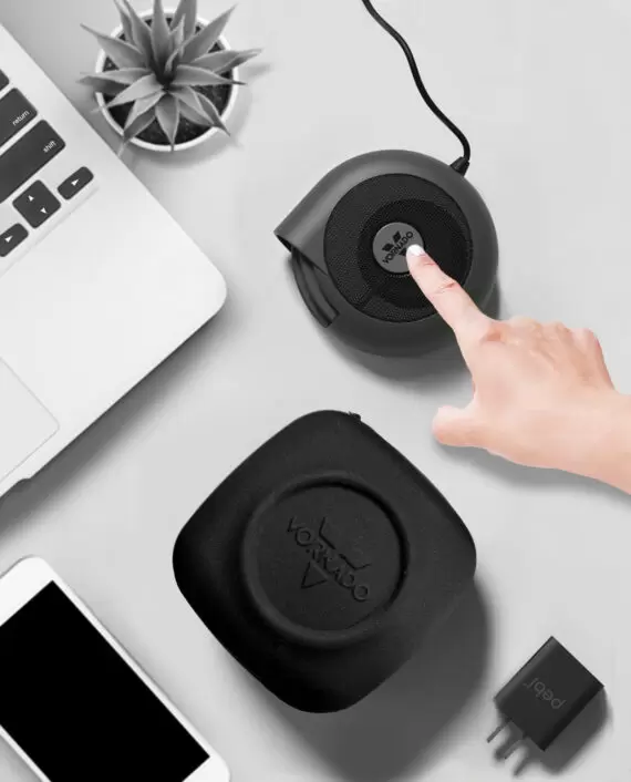 Vornado Pebl Pak Graphite Gray Hand Layout Product Images