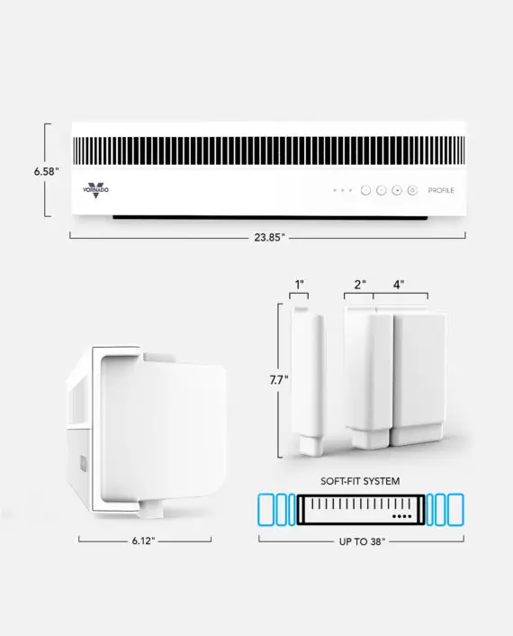 Vornado PROFILE White Size Product Images