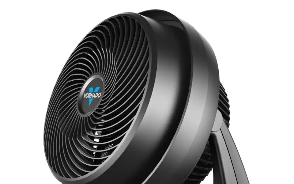 630 Warranty Close up of 630 air circulator