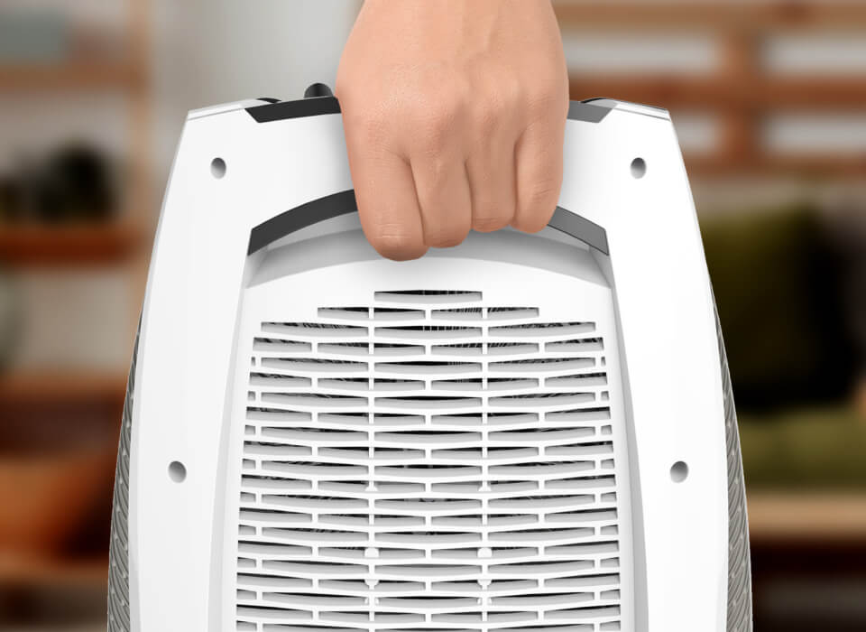 AVH10+ Handle Person using AVH10+'s integrated handle