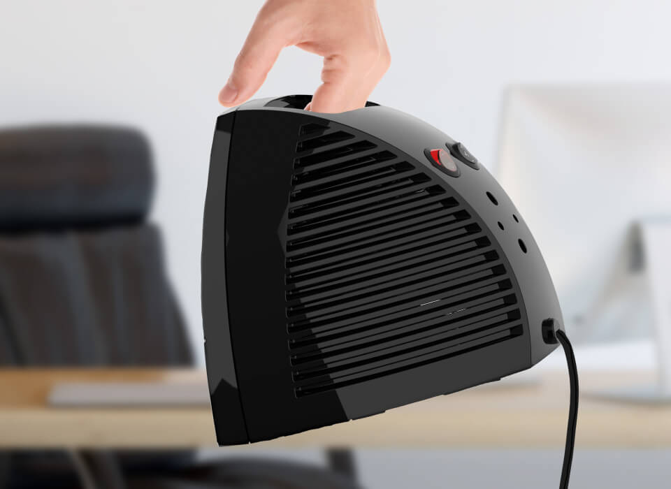 Person using VH202+'s integrated handle
