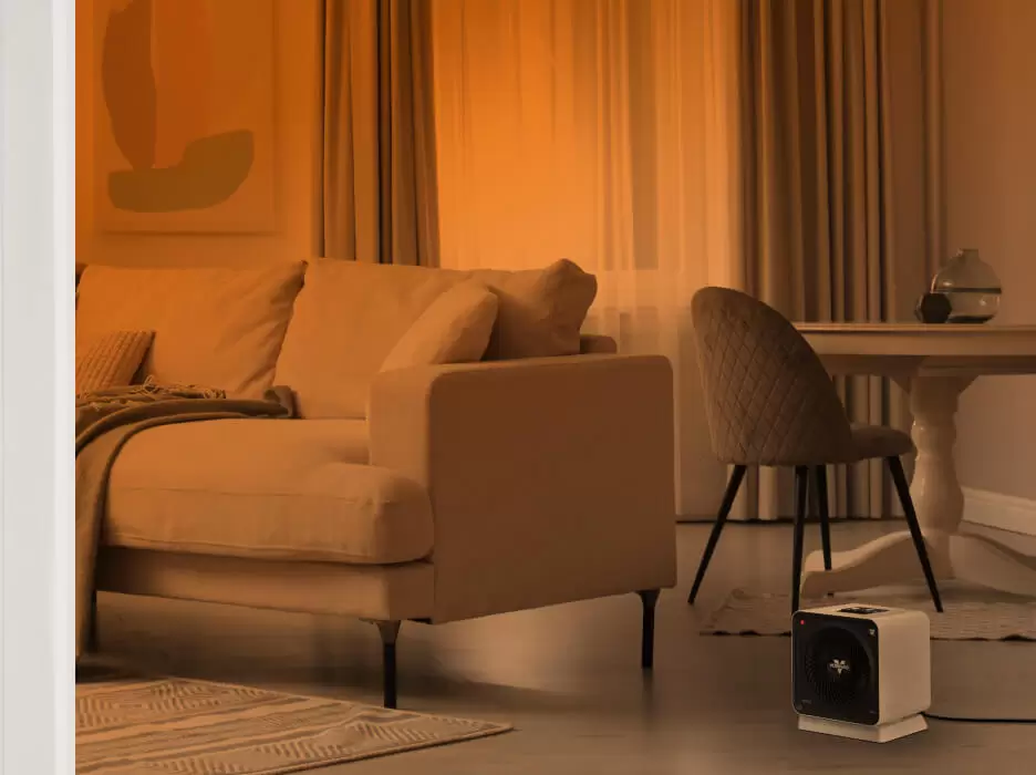 Velocity Cube 5 OSC Whole Room heat in a living room